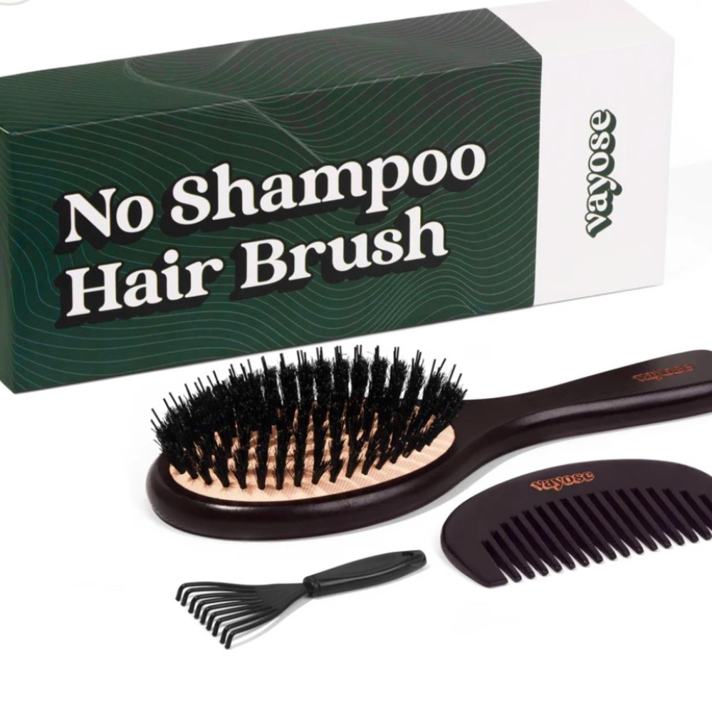 No Shampoo Hair Brush Kit